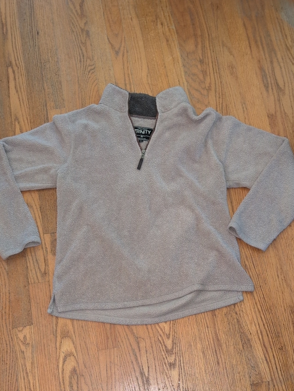 Trinity Men’s Quarter-Zip Fleece Pullover - Gray
